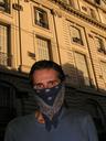 Maciej in front of the apartment block which was Che GuevaraÂ´s first home.